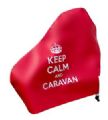 KEEP CALM FAUX LEATHER HITCH COVER