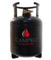 CAMPKO REFILLABLE GAS BOTTLE 22 LITRES WITH 80% MULTIVALVE