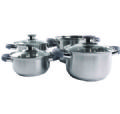 VIA MONDO CHEF 1 7PCE STAINLESS STEEL COOKWARE SET
