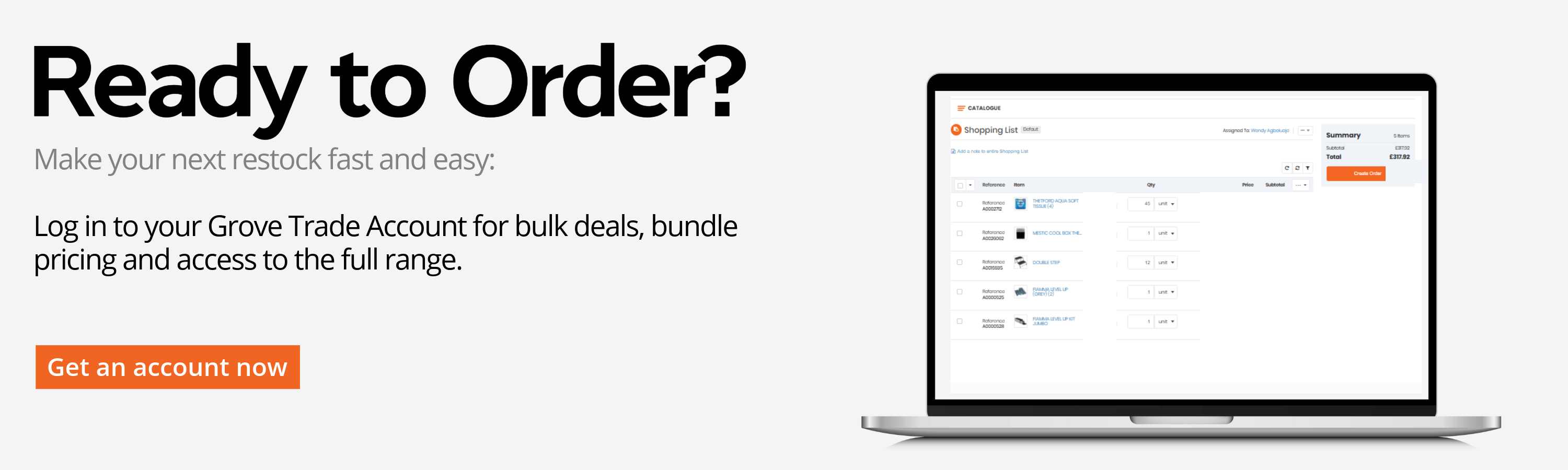 create trade account