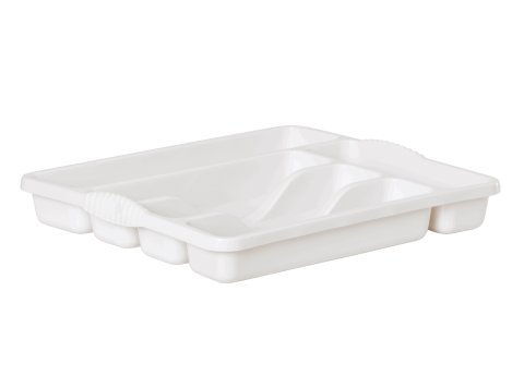 CASA CUTLERY TRAY 33x30 SNOW WHITE