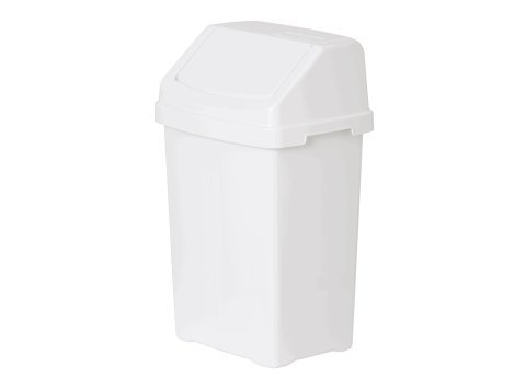 CASA 8L SWING BIN SNOW WHITE